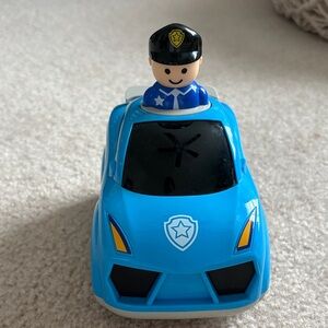 Blue Police Car Toy - press and zoom